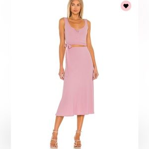 Lovers and friends Malone dress in peony